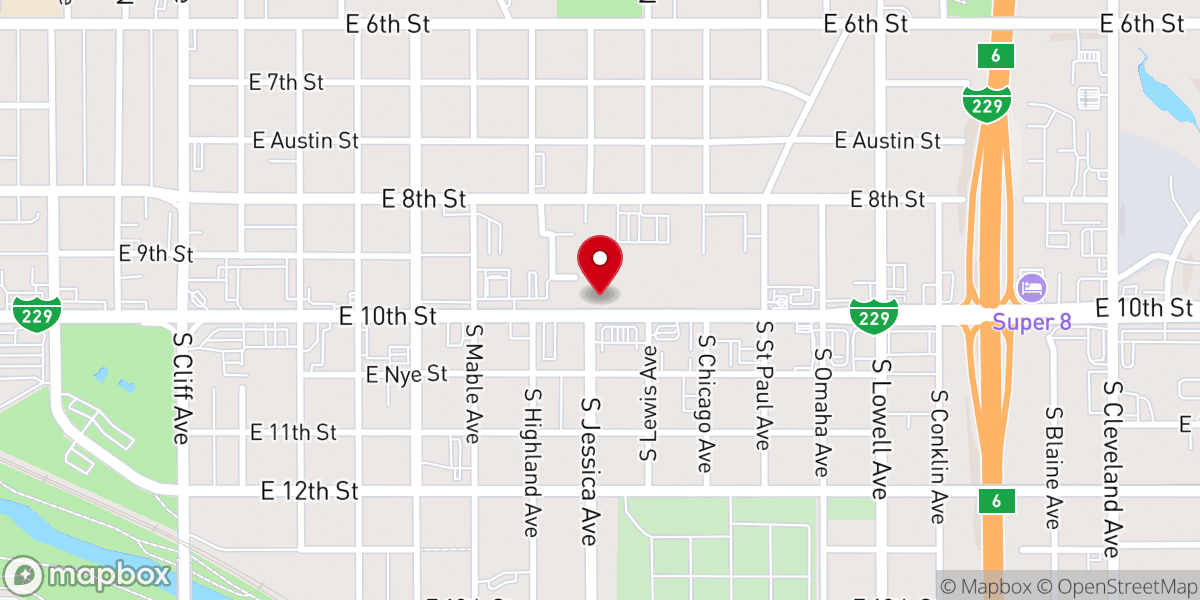 Map showing location of Kendles Athletic Outreach Inc