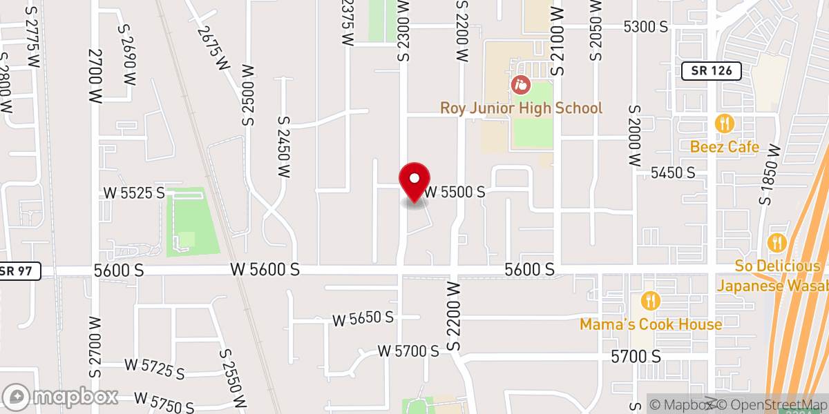 Map showing location of Our Saviour Lutheran Church