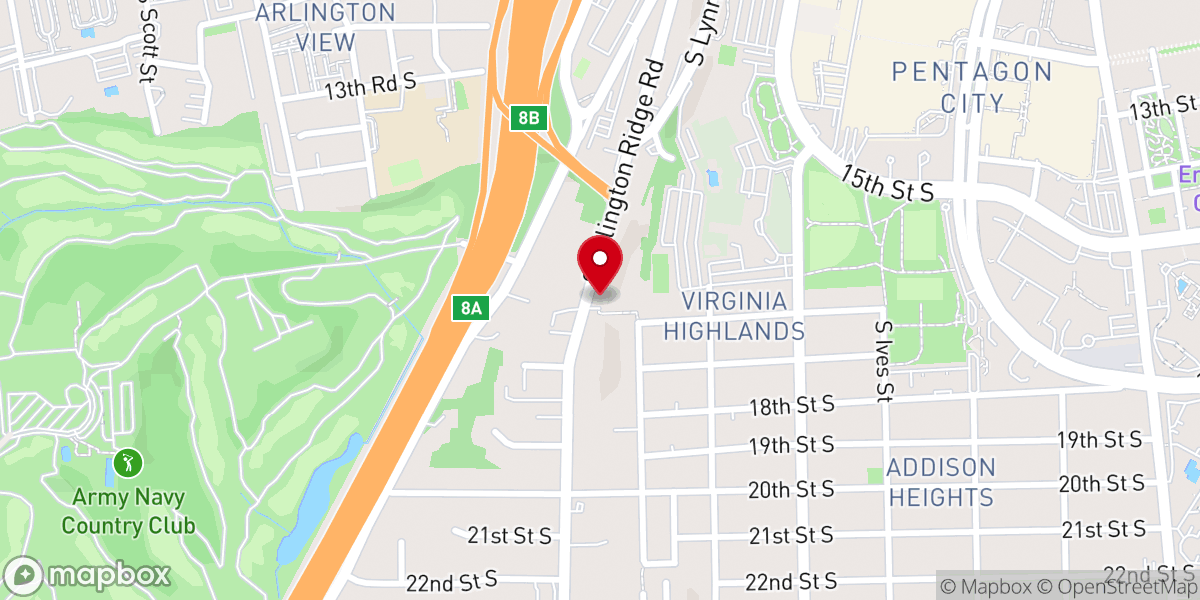 Map showing location of Arlington Historical Museum (Hume School)