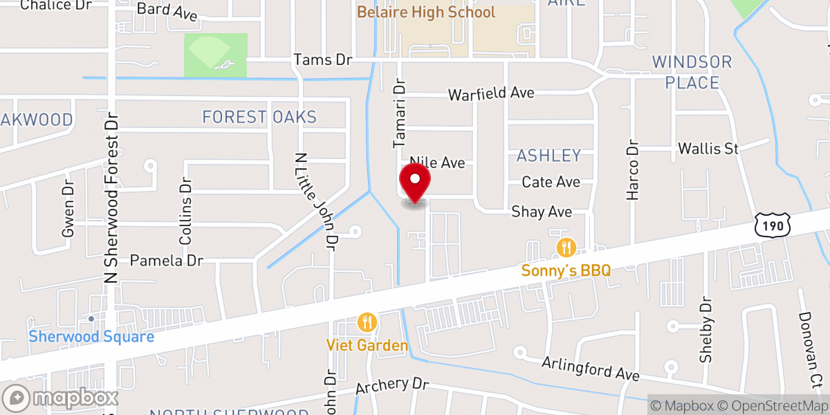 Map showing location of IDD El Milagro Baton Rouge