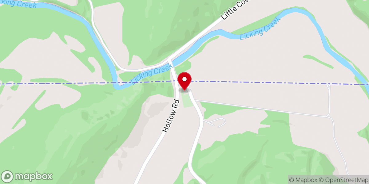 Map showing location of Stone Bridge Church