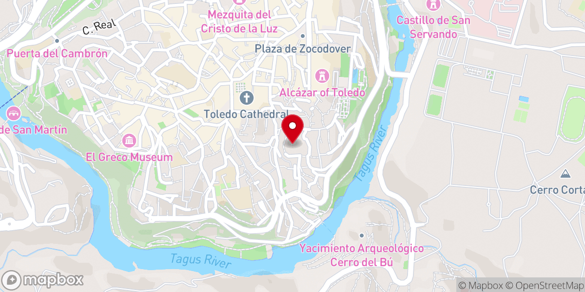 Map showing location of Antiguo convento de San Juan de la Penitencia