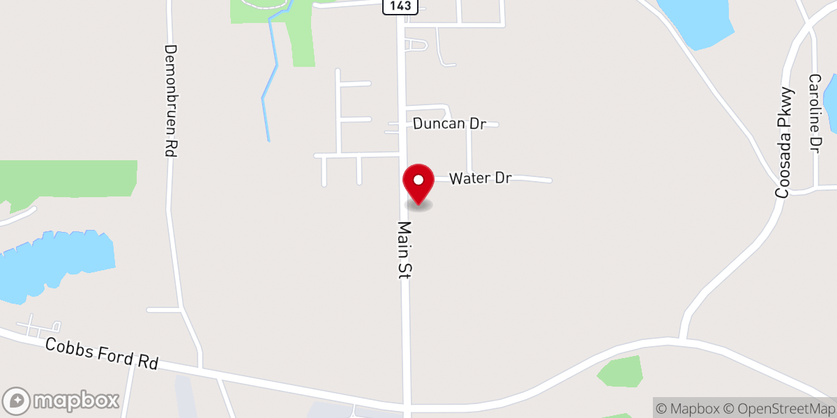 Map showing location of Victory Tabernacle AOH Church of God
