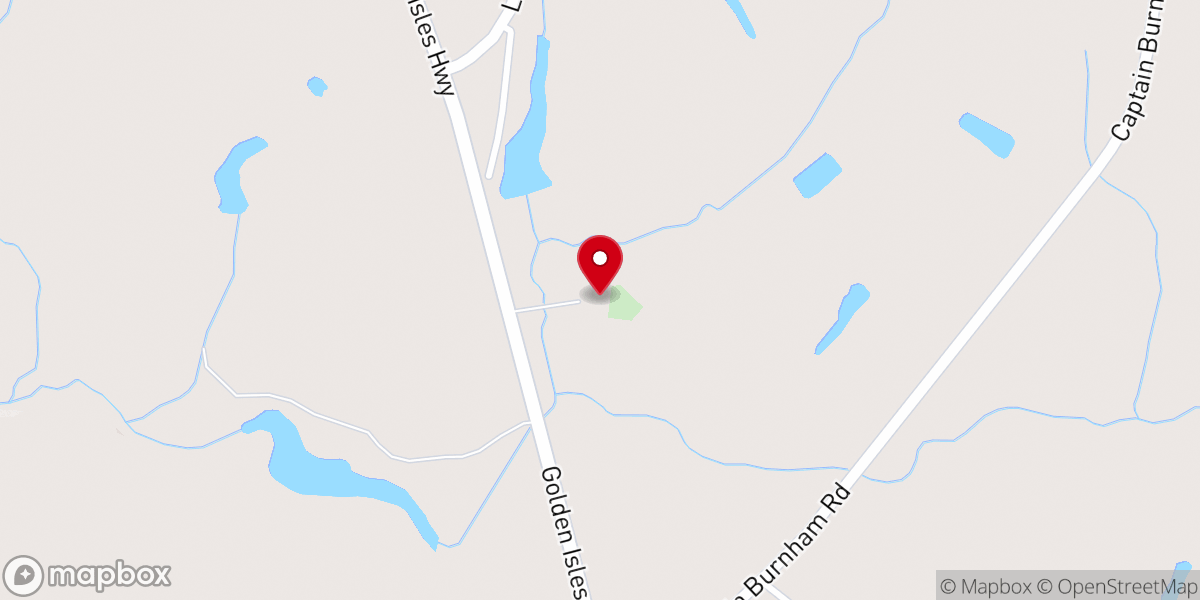 Map showing location of Evergreen Church