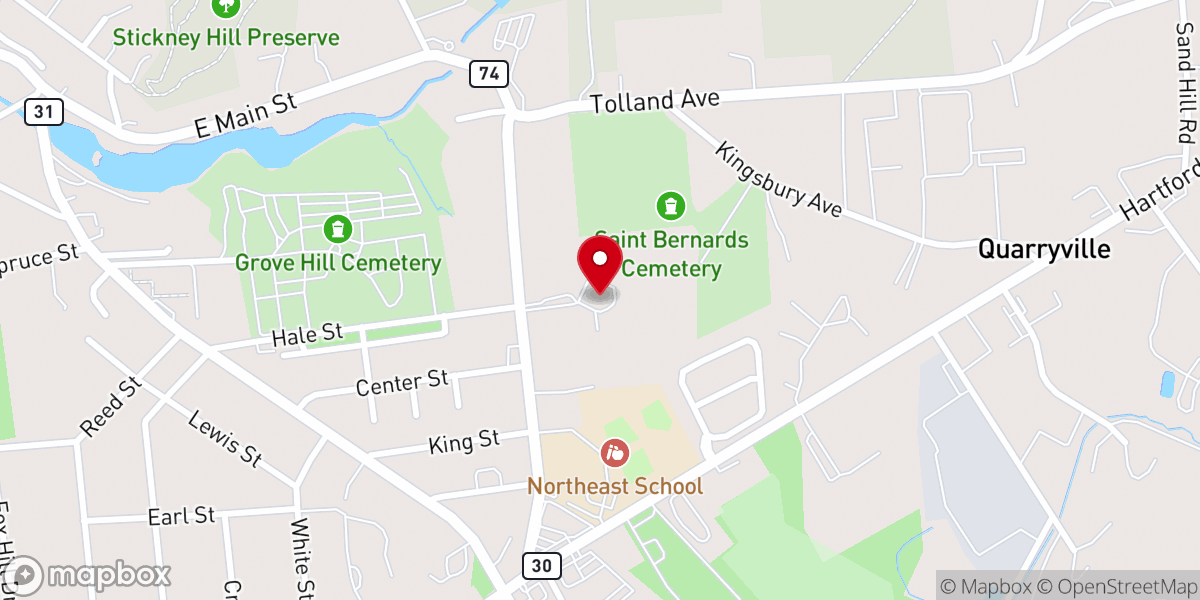 Map showing location of The Rock