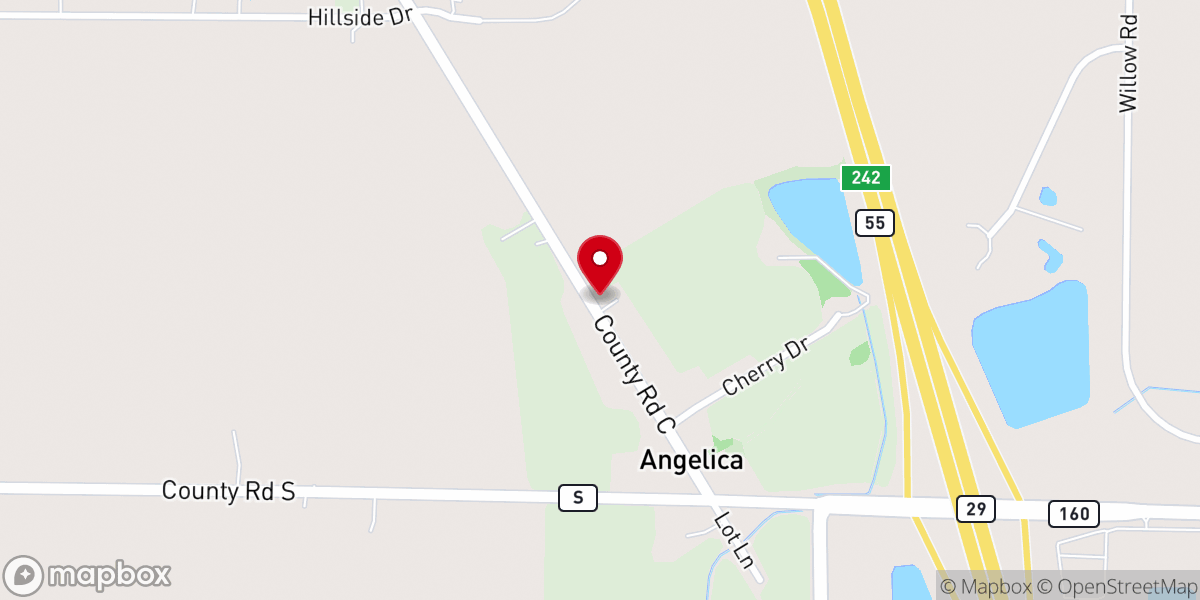 Map showing location of Angelica Chapel of Angels LLC