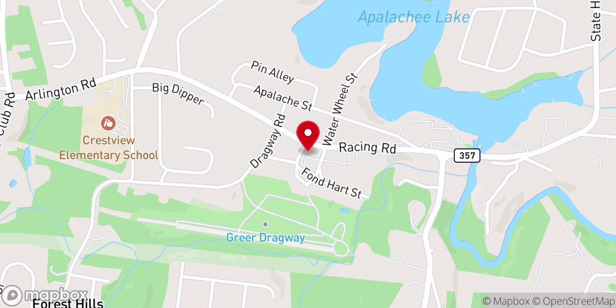 Map showing location of Real Life Church