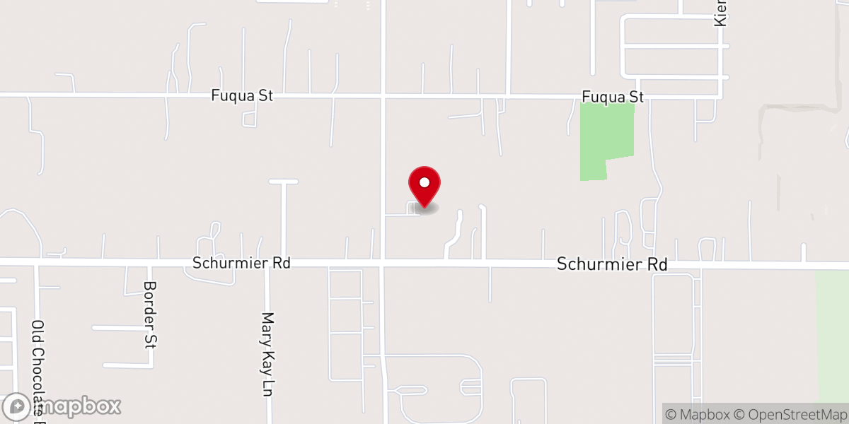 Map showing location of New Home Family Worship Center