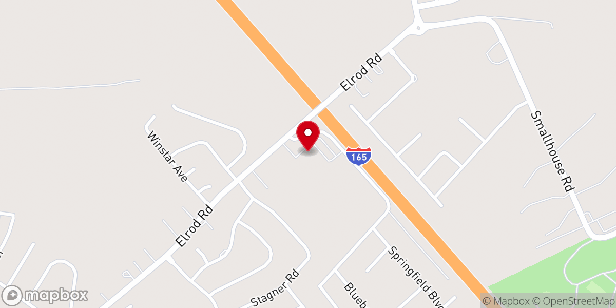 Map showing location of Calvary Baptist Church