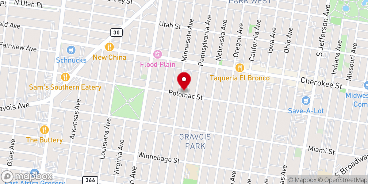 Map showing location of Full Life Community Christian Church Inc and Community Center