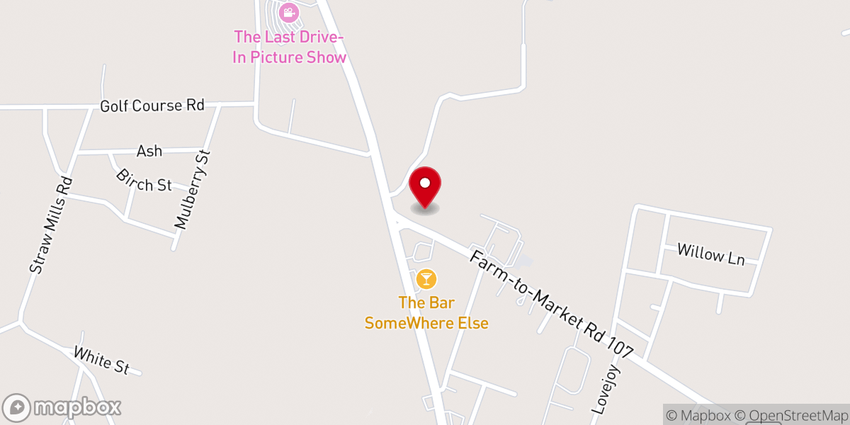 Map showing location of Living Waters Fellowship