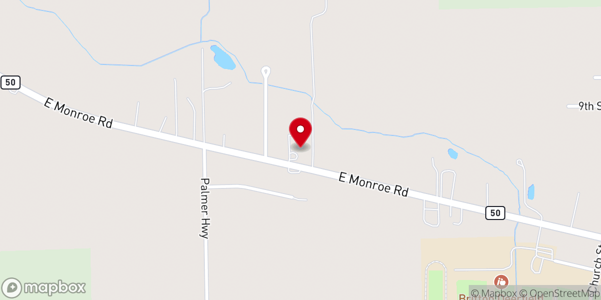 Map showing location of Grace United Methodist Church
