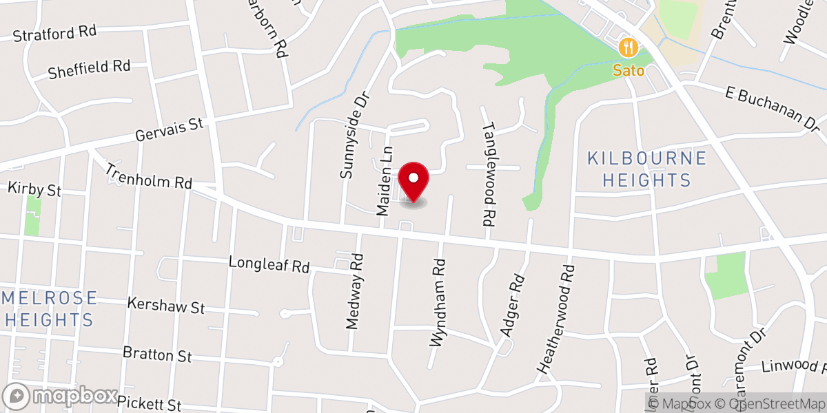 Map showing location of Trenholm Road United Methodist Church