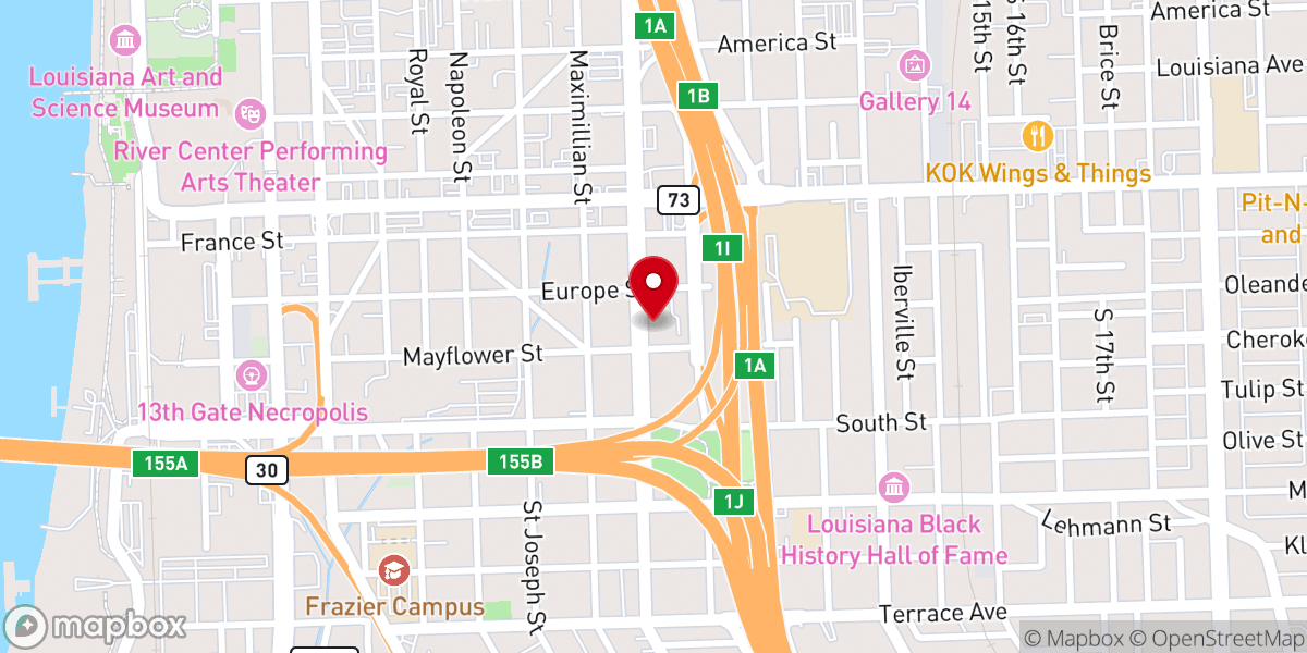 Map showing location of Saint Anne Catholic Church