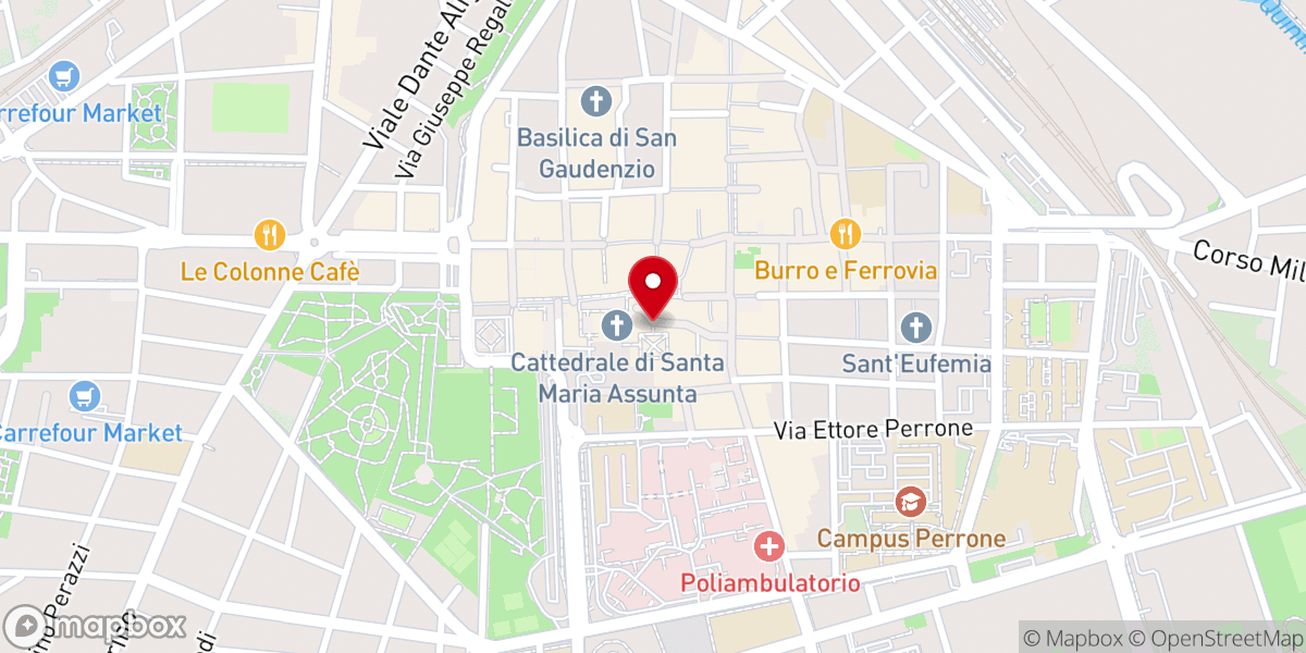 Map showing location of Istituto della Cappella Musicale del Duomo di Novara