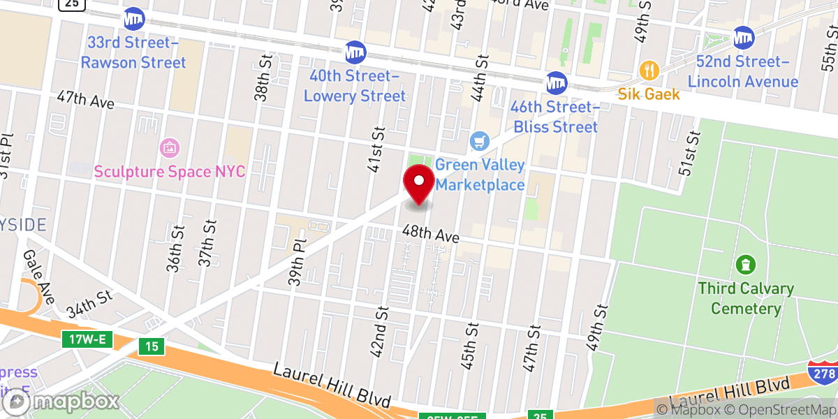 Map showing location of Una Voce New York