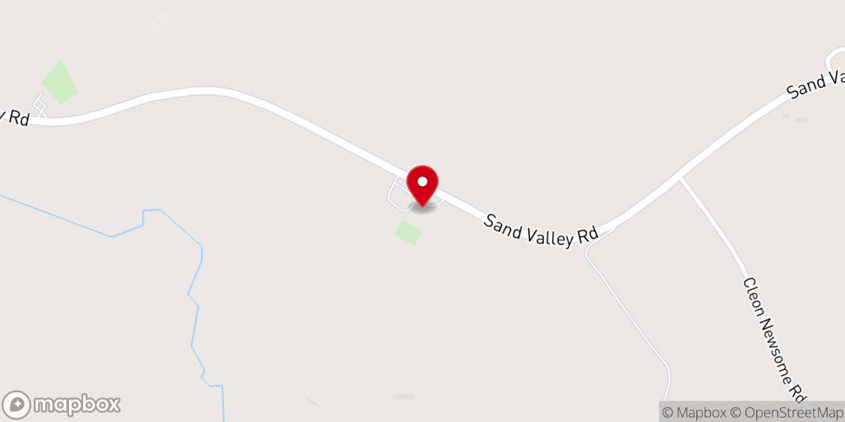 Map showing location of Harmony Springs Mennonite Church