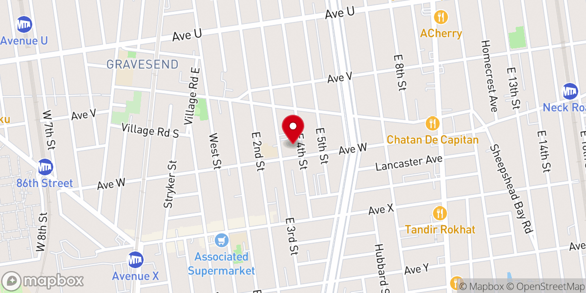 Map showing location of Our Lady of Grace RC Church