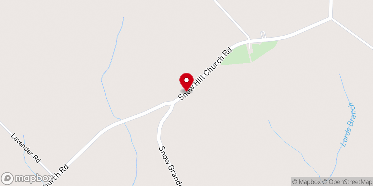 Map showing location of Smith Chapel United Methodist Church