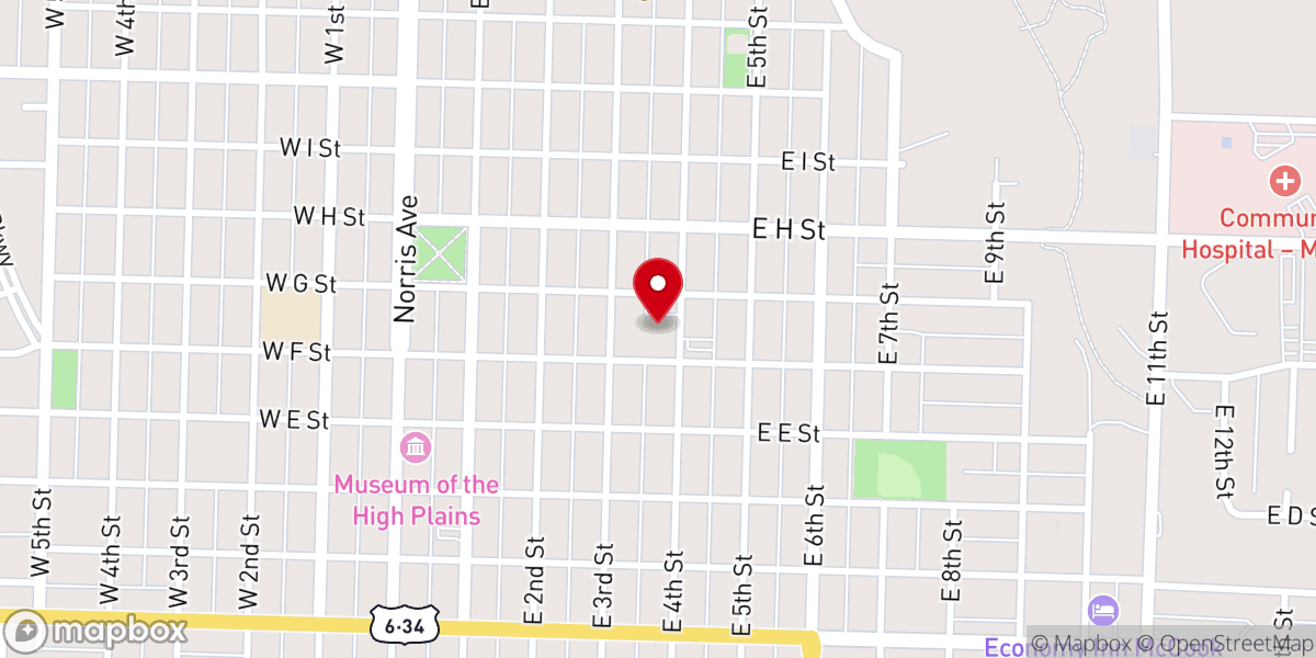 Map showing location of St Patrick Catholic Church