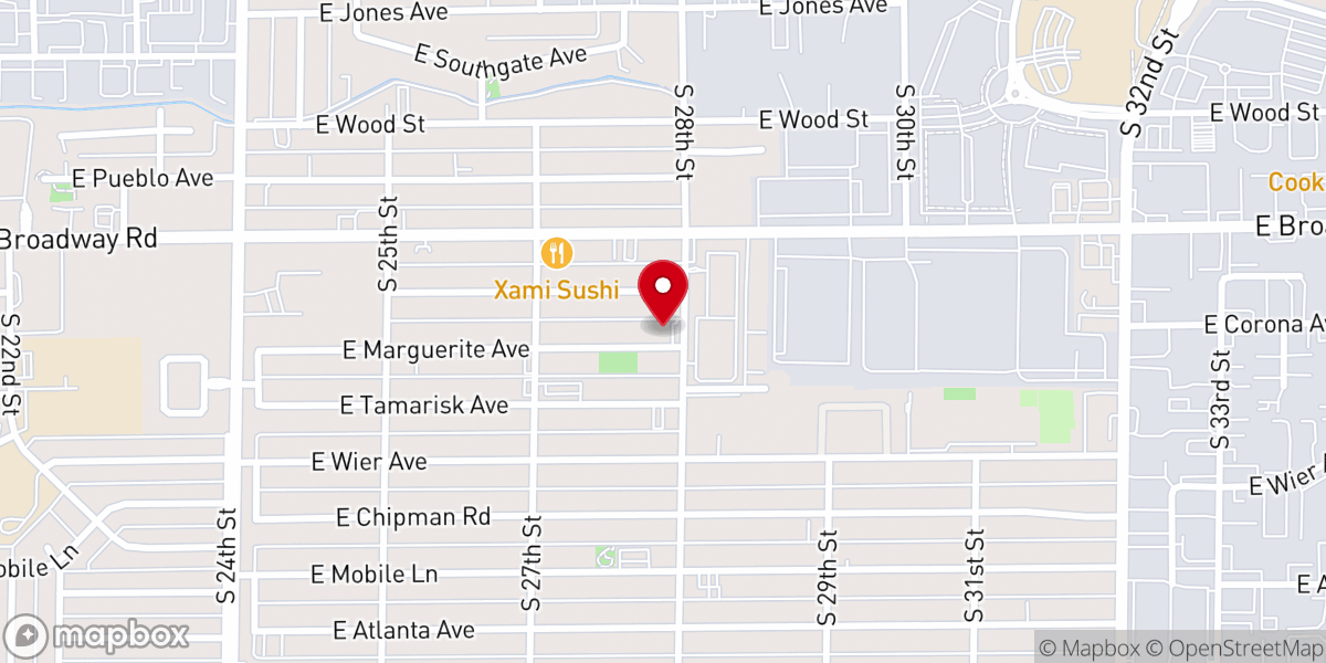Map showing location of Free Church of God in Christ in Jesus Name