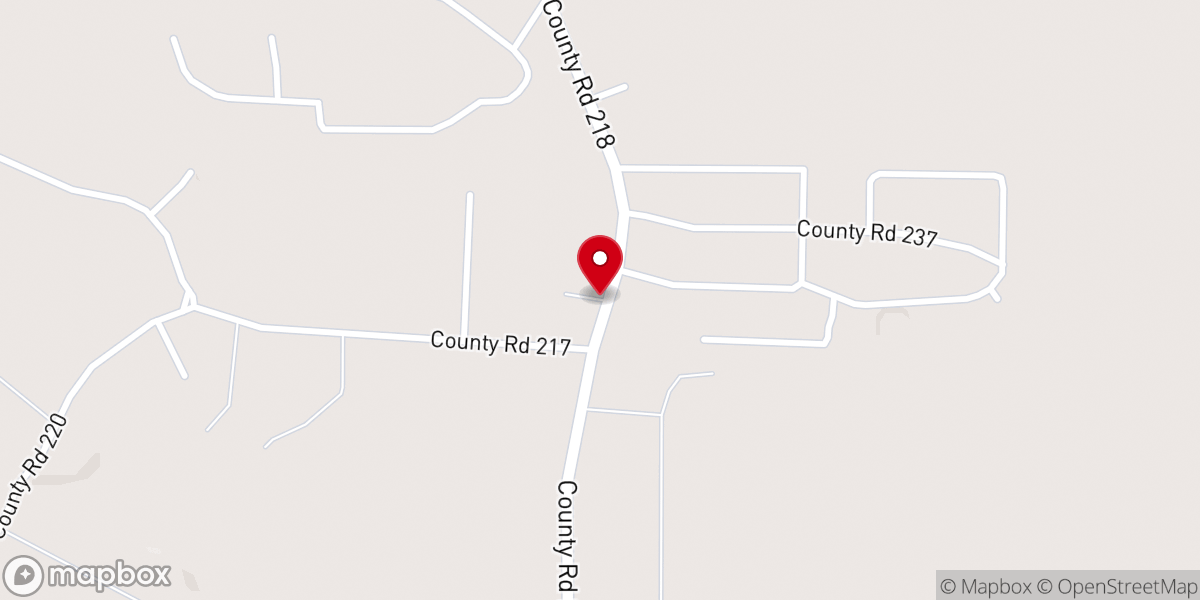 Map showing location of Central Baptist Church