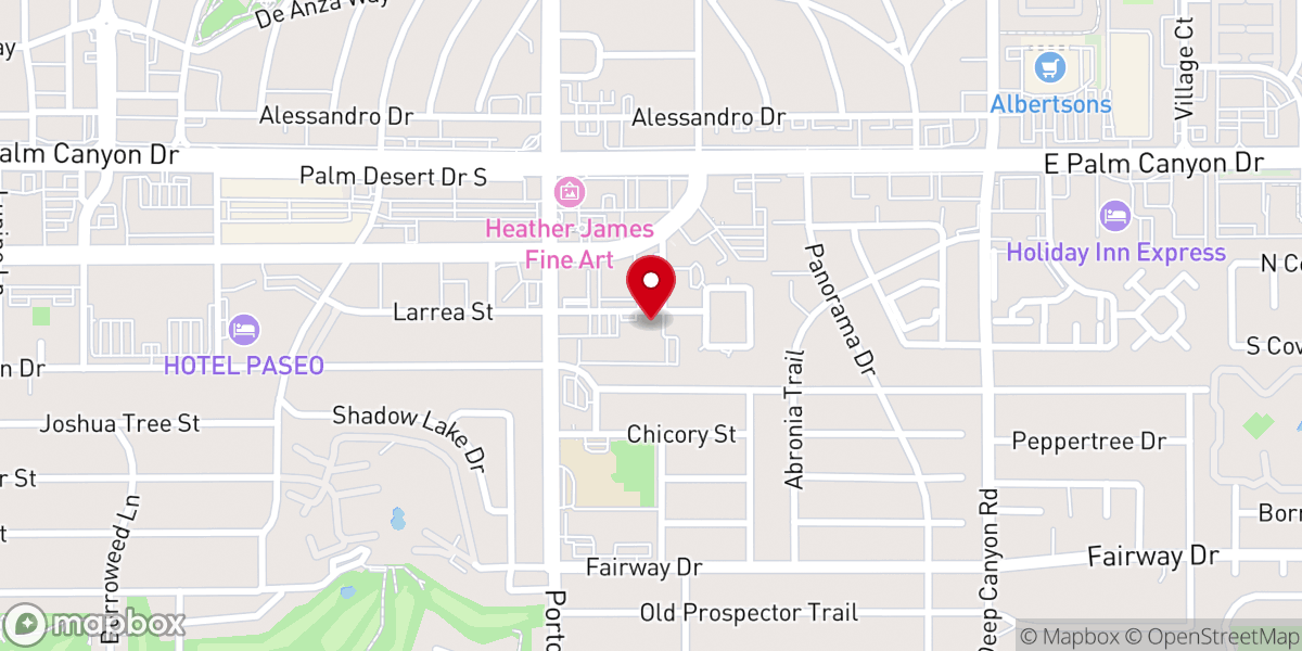 Map showing location of Saint George Greek Orthodox Church