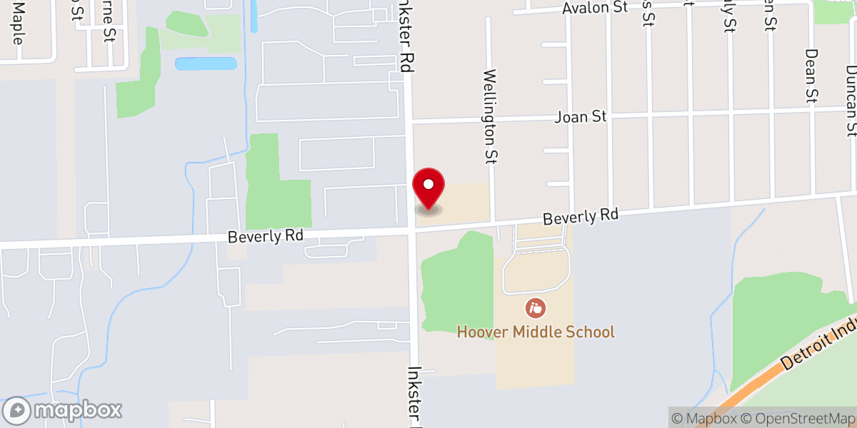 Map showing location of King of Kings International Church
