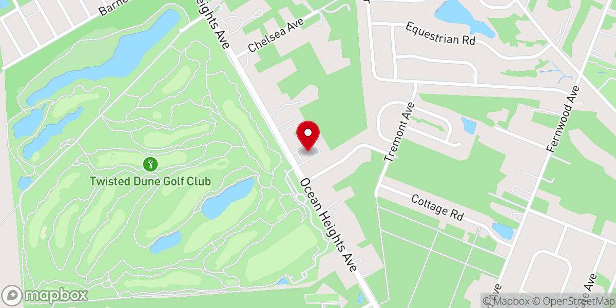 Map showing location of Ocean Heights Presbyterian Church