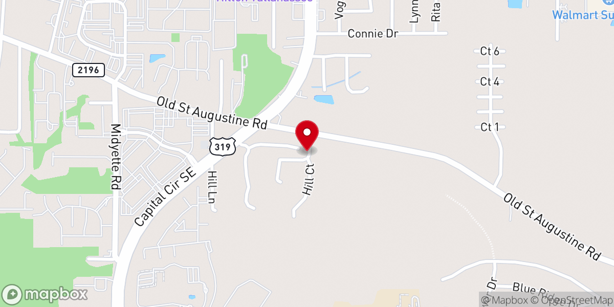 Map showing location of Spring Hill Church