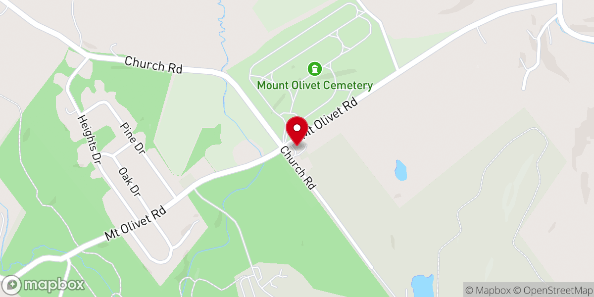 Map showing location of St Frances Cabrini Church