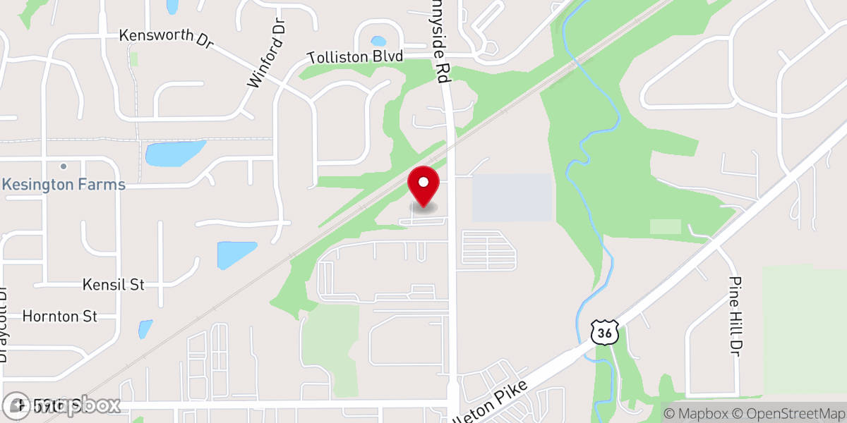Map showing location of Summit Church at Sunnyside