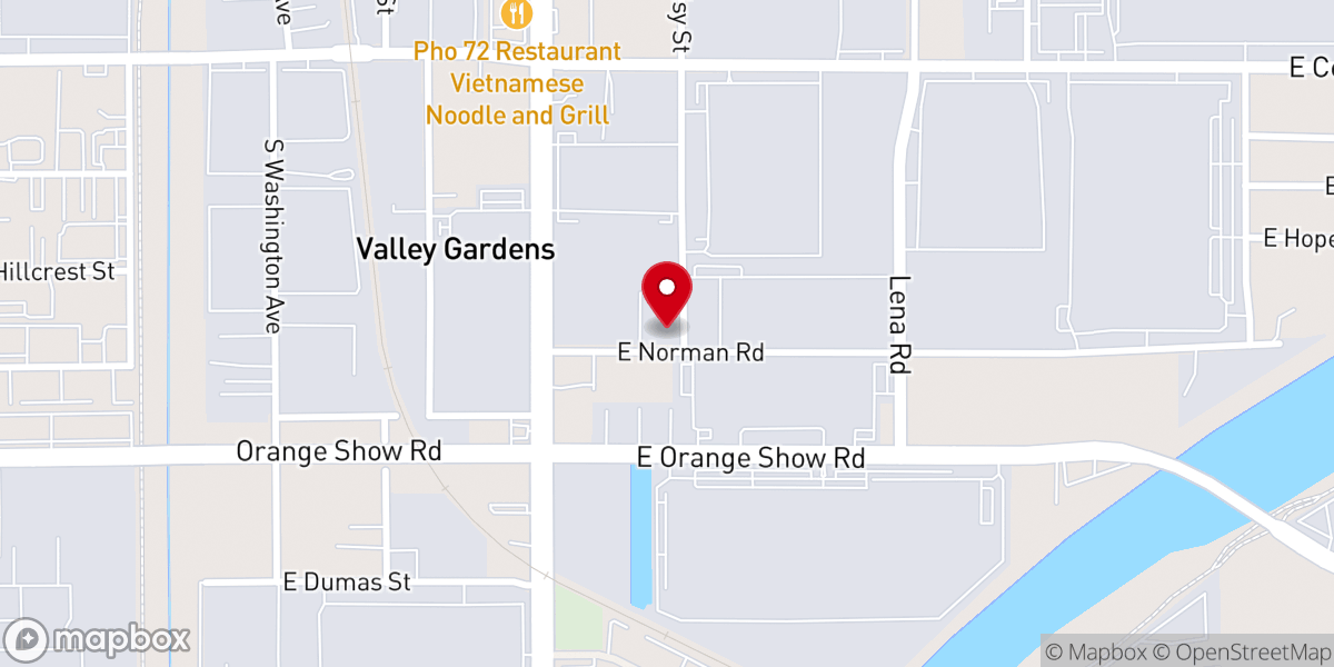 Map showing location of Allen Chapel AME Church