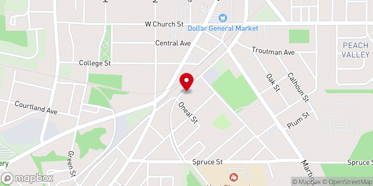 Map showing location of Ushers Temple