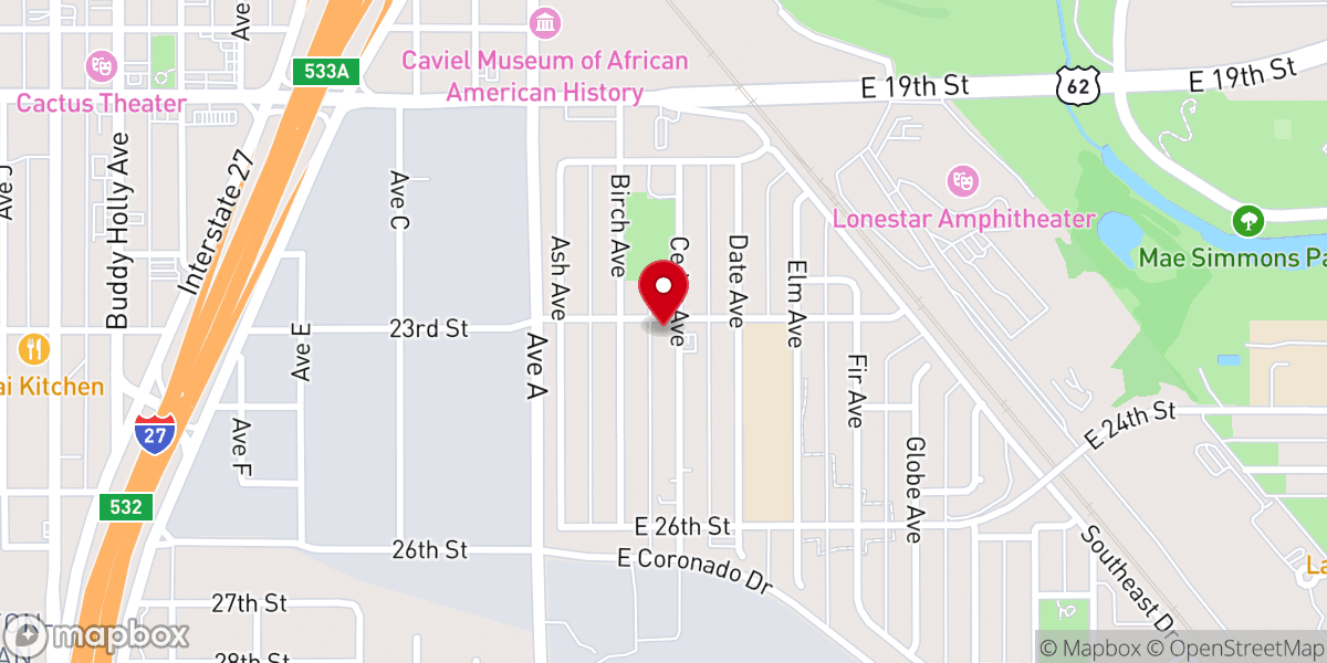 Map showing location of MT Vernon Um Church Faith in Action Project