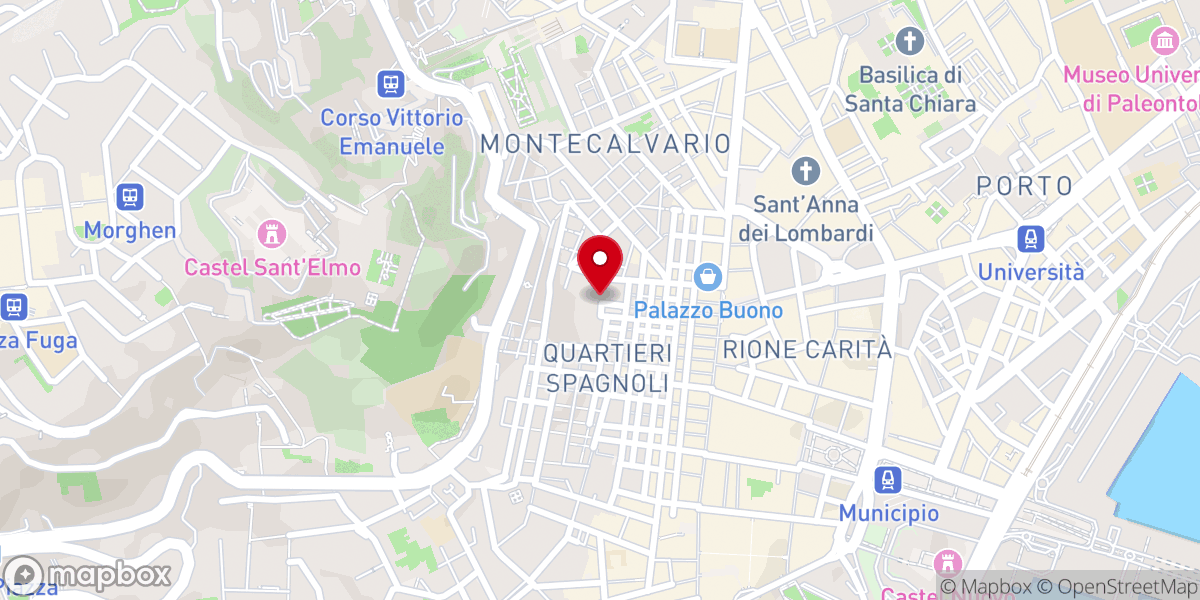 Map showing location of Chiesa di Santa Maria della Mercede a Montecalvario