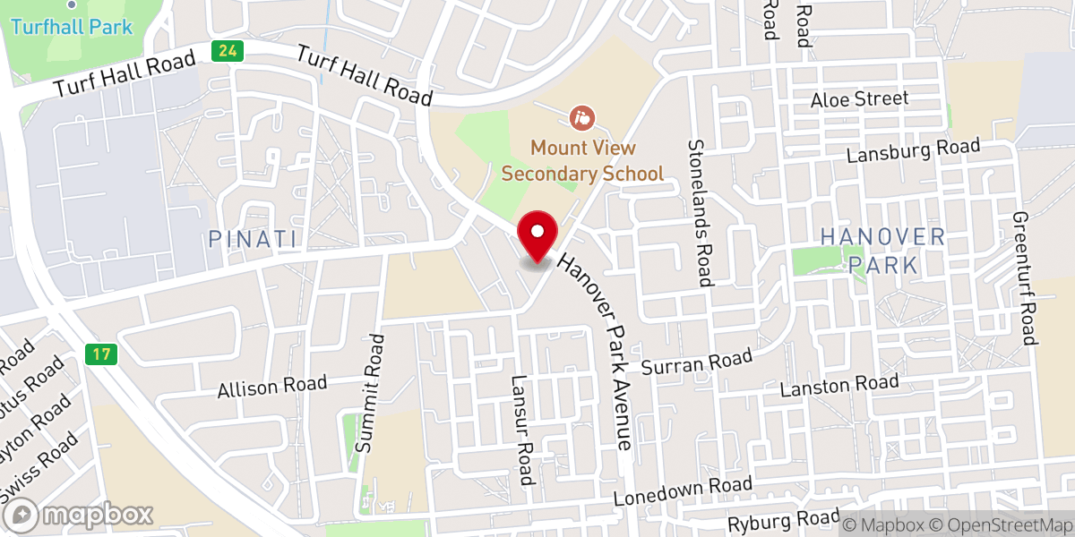 Map showing location of Our Lady of the Rosary Catholic Church