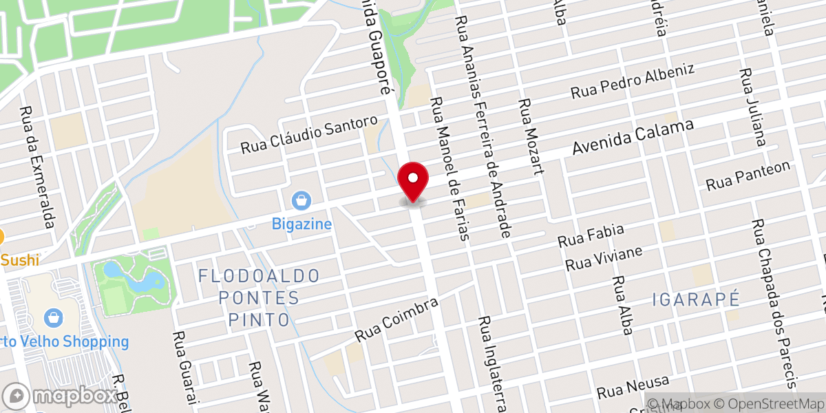 Map showing location of Igreja MAFAV