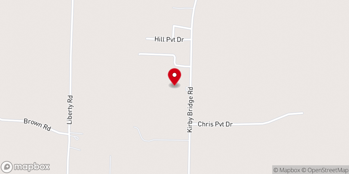 Map showing location of Harmony Grove Church