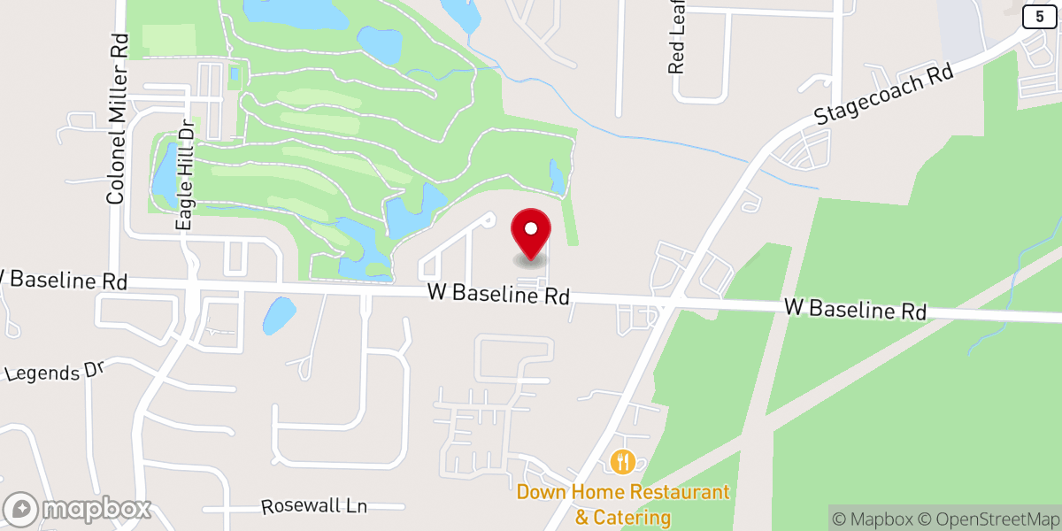 Map showing location of Henderson United Methodist Church