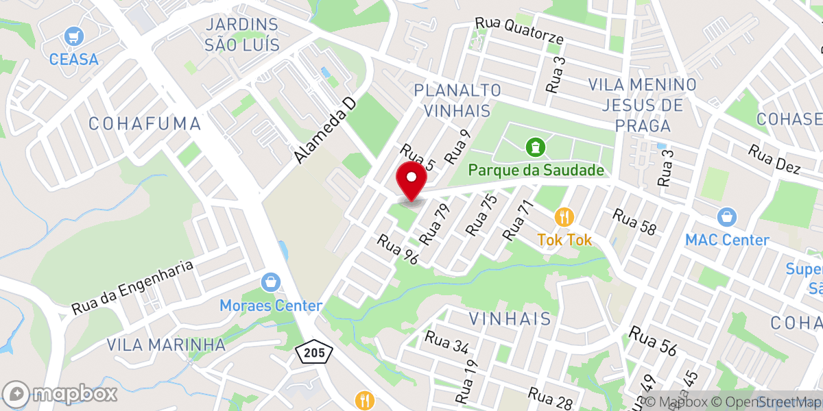 Map showing location of Centro Social da Assembléia de Deus - IADESL