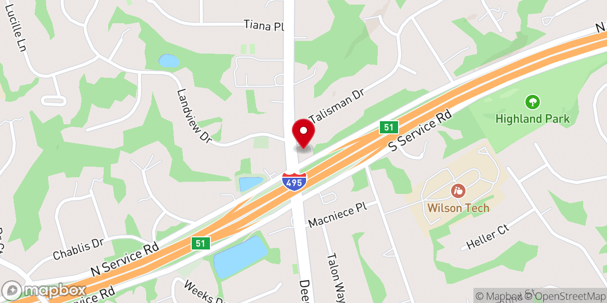 Map showing location of Grace of God Lutheran Church