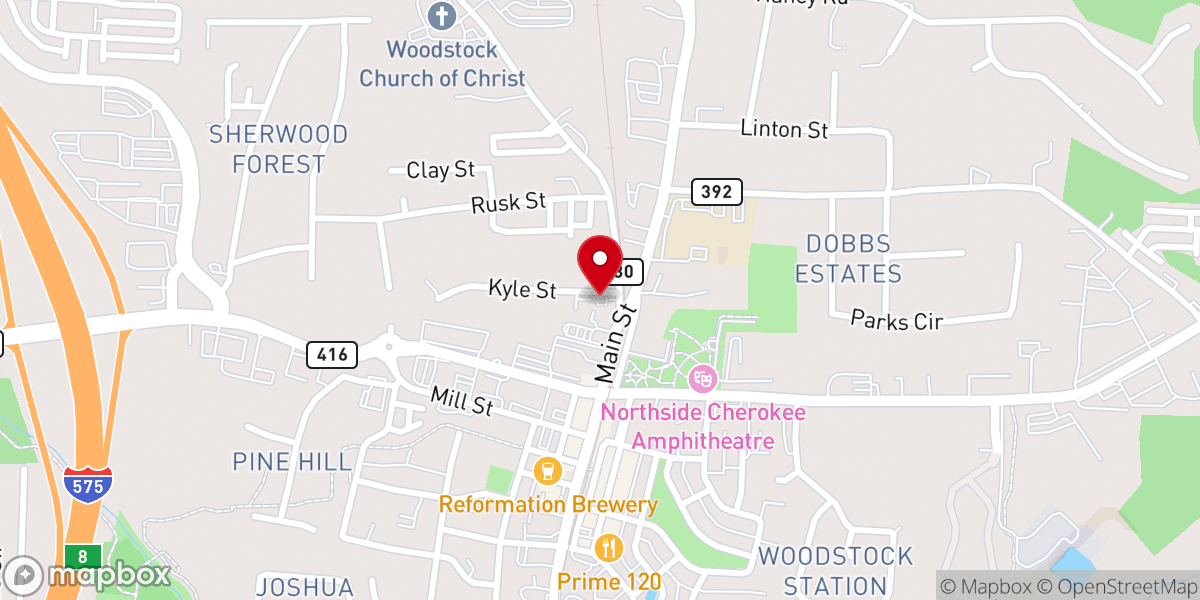 Map showing location of Cherokee Seventh-Day Adventist