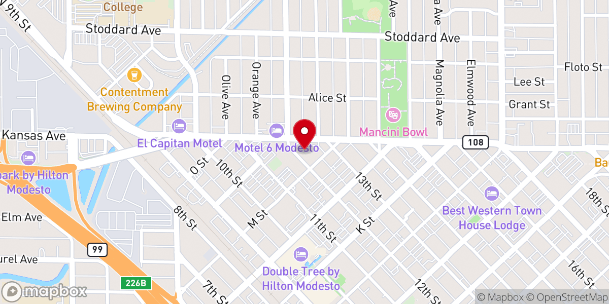 Map showing location of CrossPoint Community Church