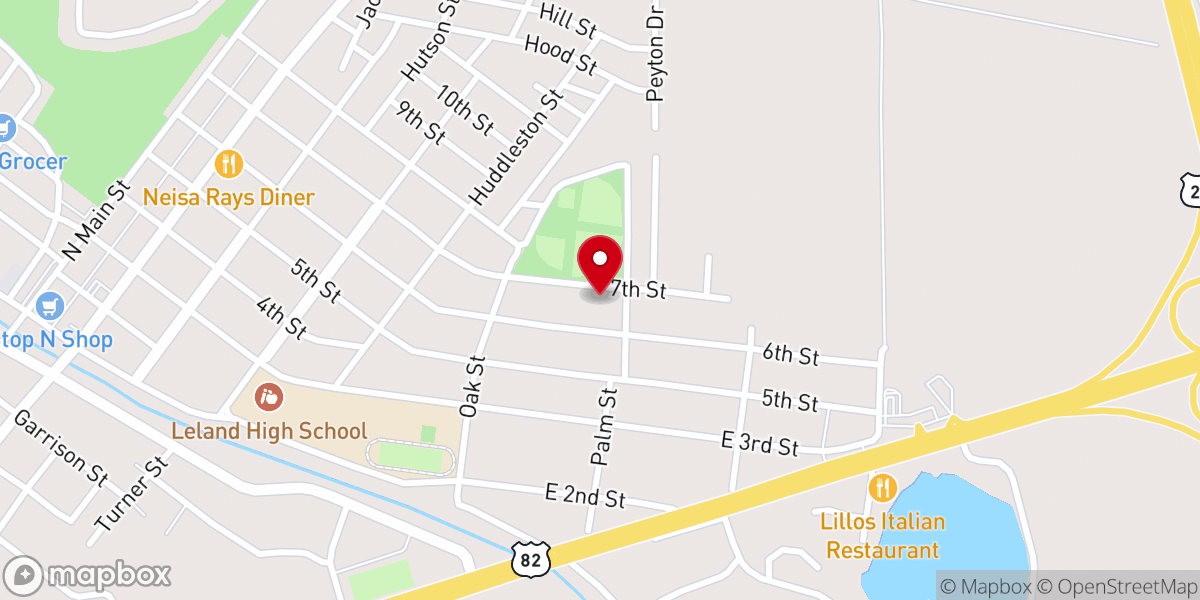 Map showing location of Zion Progressive Baptist Church