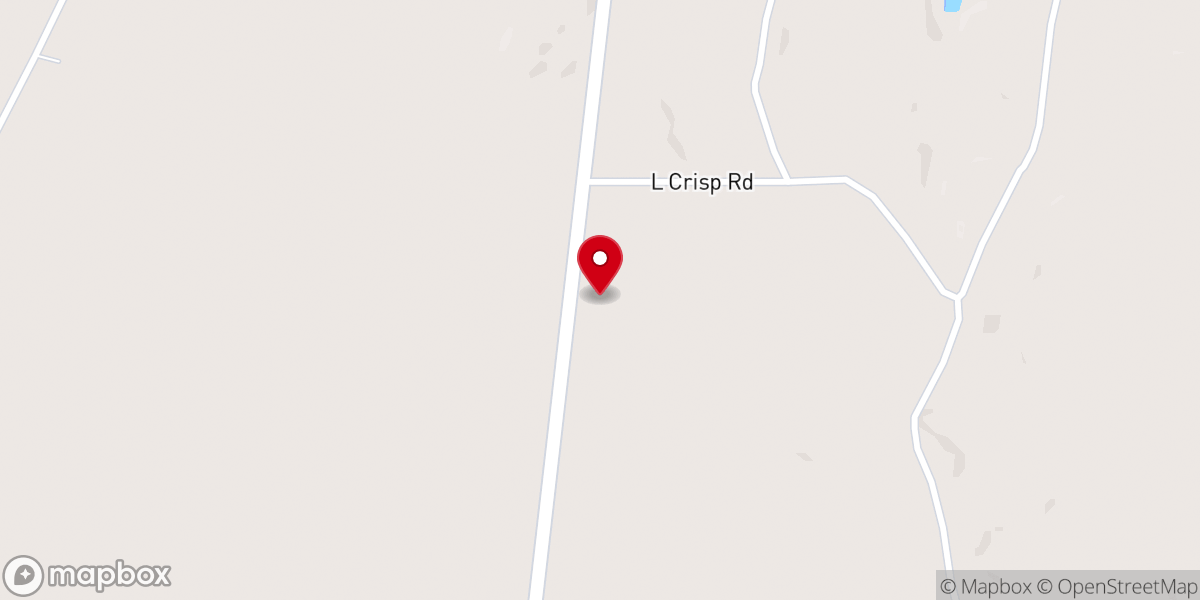 Map showing location of Mt Olive M.B. Church