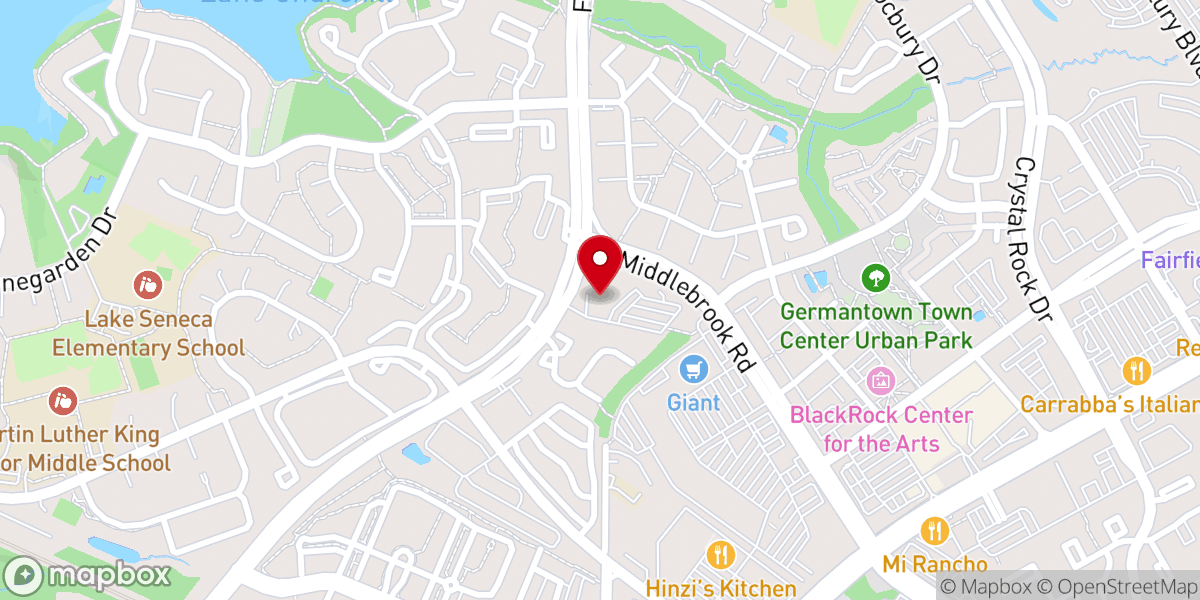 Map showing location of Mother Seton Catholic Church