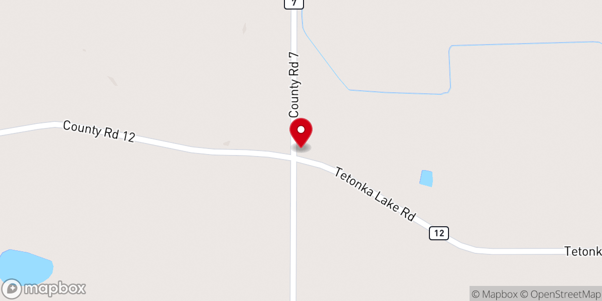 Map showing location of Cannonville Church