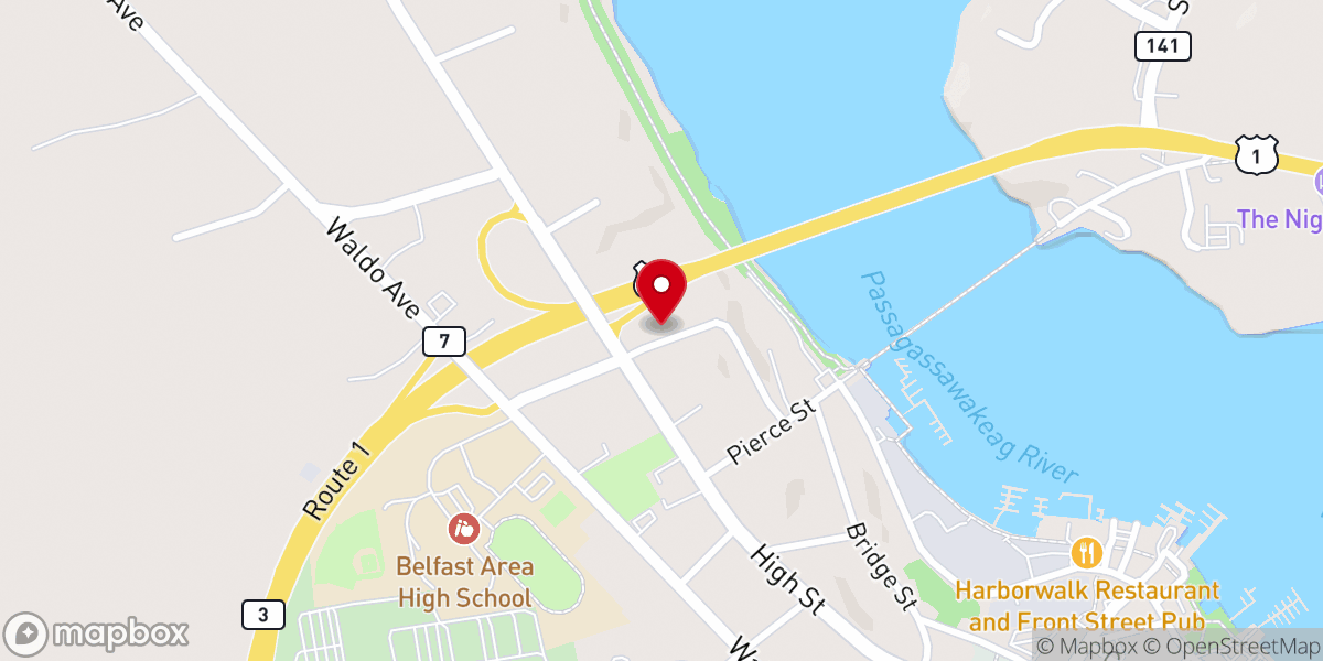 Map showing location of Vesper Hill Foundation