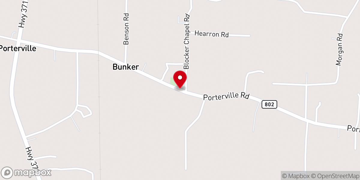 Map showing location of Blockers Chapel